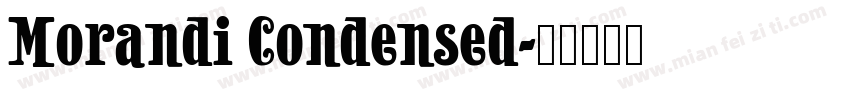 Morandi Condensed字体转换